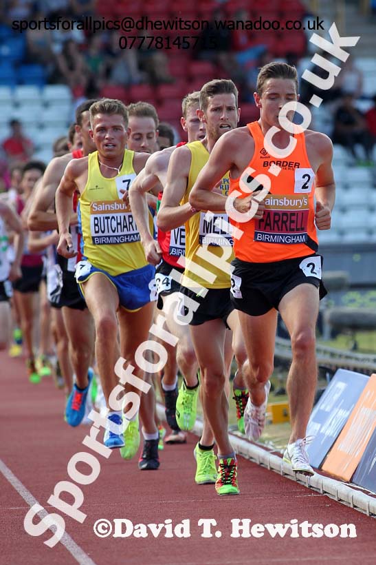 Mens 5000 metres, Sainsbury's British Champs, Alexander Stadium, Birmingham. Photo: David T. Hewitson/Sprts for All Pics